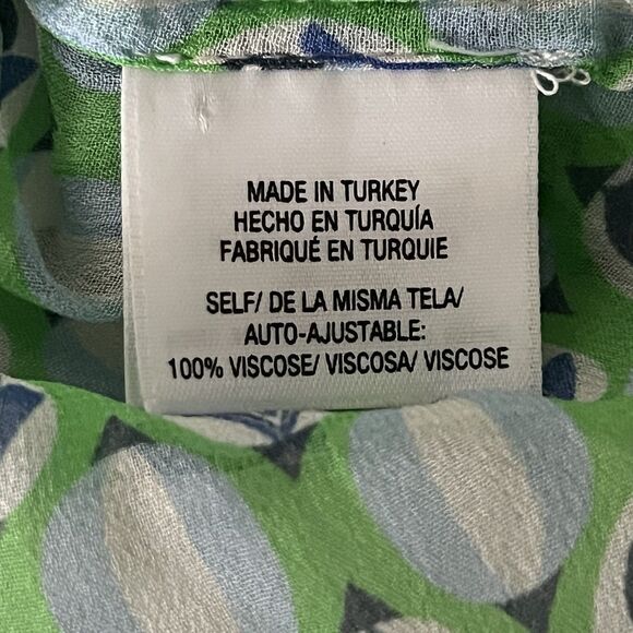 Favorite Daughter The Friday Shirt Retro Mosaic Print Button Front Blouse XL - Picture 6 of 8